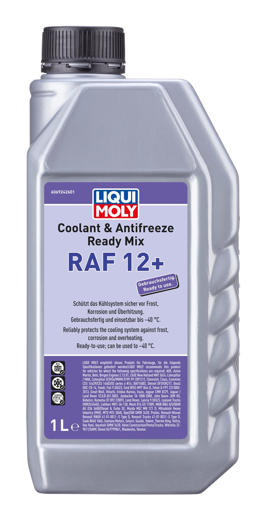 น้ำยาหล่อเย็น LIQUI MOLY Coolant Ready Mix RAF 12+ ขนาด 1 ลิตร